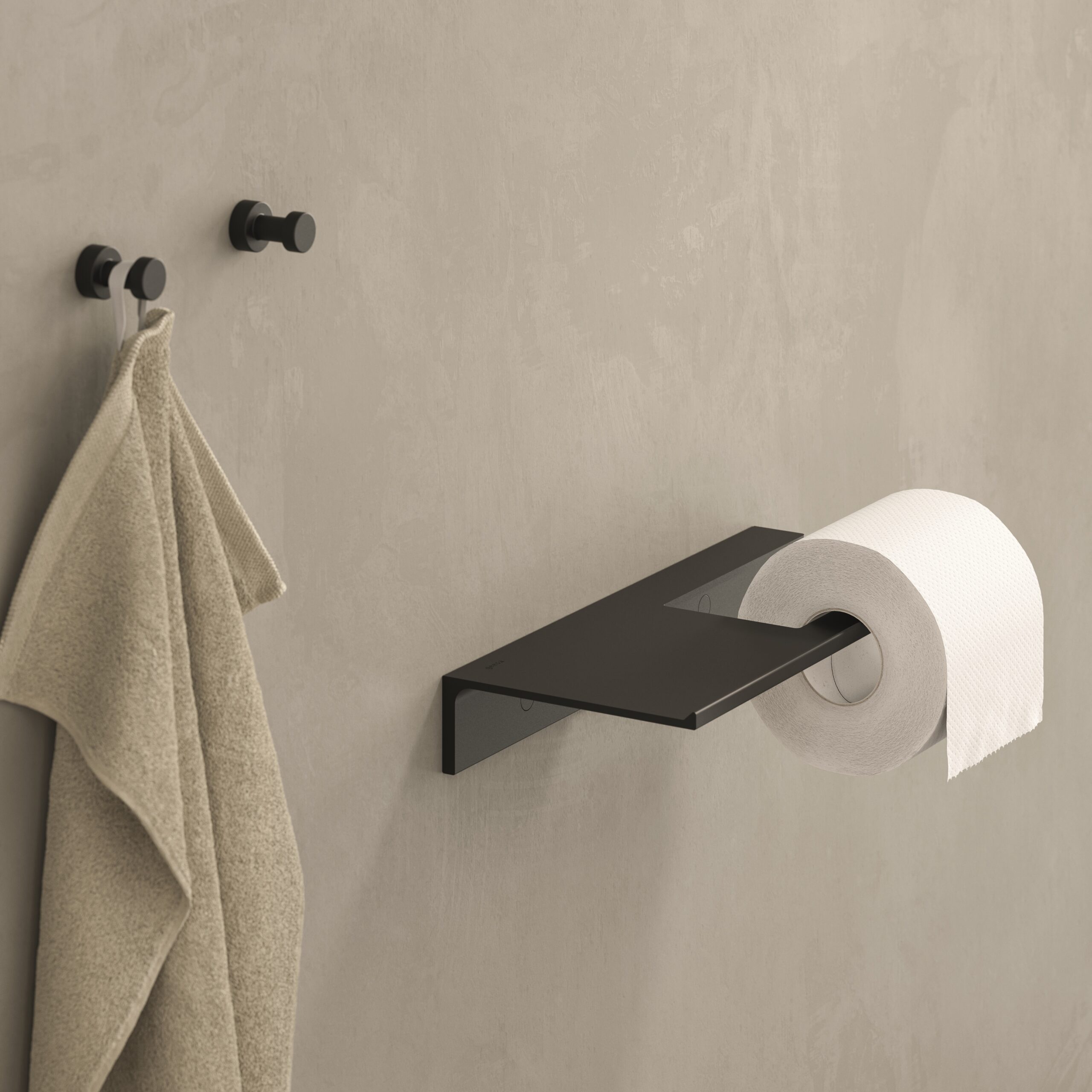 8712163216298_geesa_leev_imm_shelftoiletrollholder_black