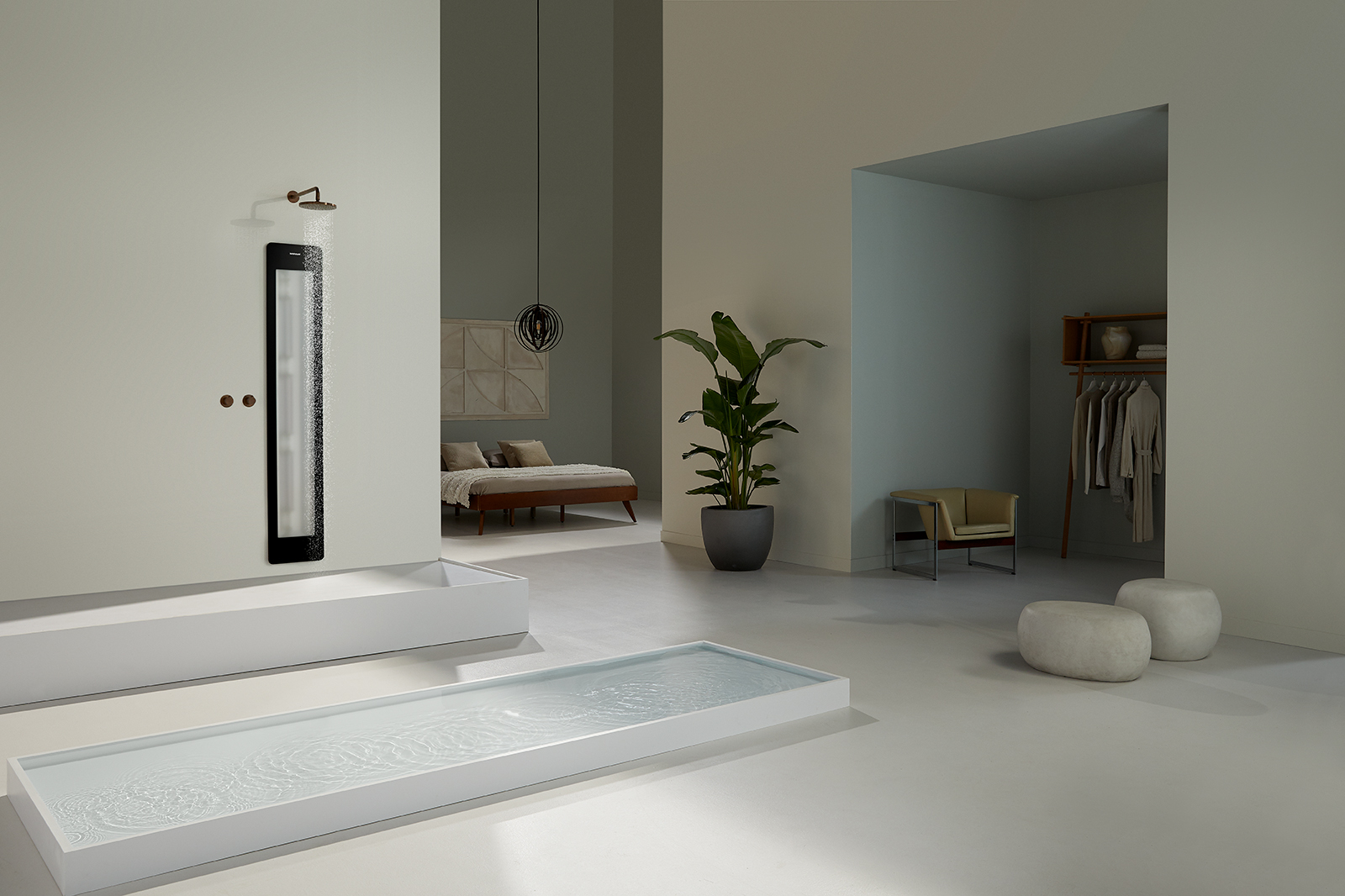 Sunshower ONEPLUS_L_Black_inbouw_UIT_set